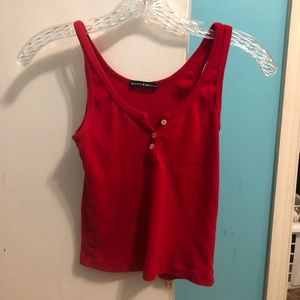 Brandy Melville red cropped tank